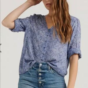 Lucky Brand blue button down NWT